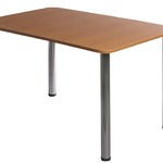 фото Стол обеденный со столешницей 1200*800,  верх пластик HPL. Обеденный стол для кафе,ресторана,столовой. Мебель для обеденных залов общепита. Производство мебели